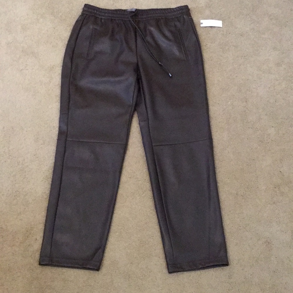 NEW! NEVER BEEN WORN Faux leather ankle pants